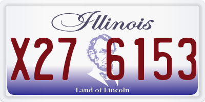 IL license plate X276153