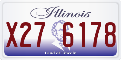 IL license plate X276178