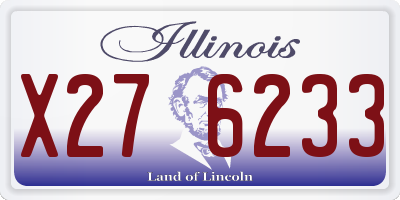 IL license plate X276233