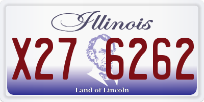IL license plate X276262