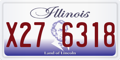IL license plate X276318