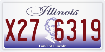 IL license plate X276319