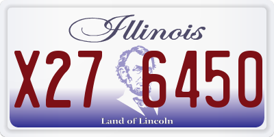 IL license plate X276450