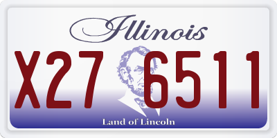 IL license plate X276511