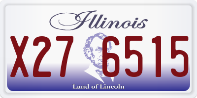 IL license plate X276515