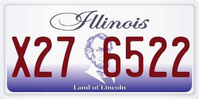 IL license plate X276522