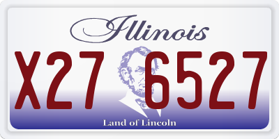 IL license plate X276527