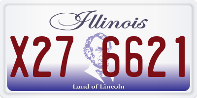 IL license plate X276621