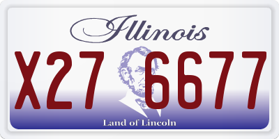 IL license plate X276677