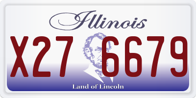 IL license plate X276679