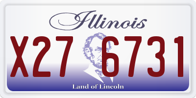 IL license plate X276731