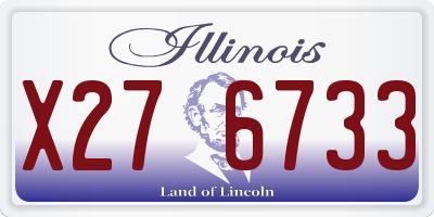 IL license plate X276733