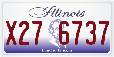 IL license plate X276737