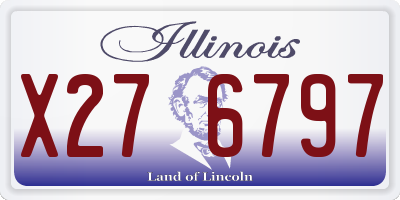 IL license plate X276797