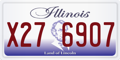 IL license plate X276907
