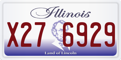 IL license plate X276929