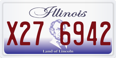 IL license plate X276942