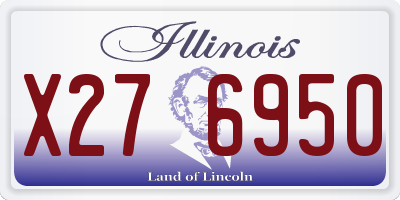 IL license plate X276950