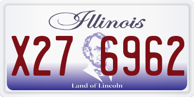 IL license plate X276962