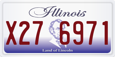IL license plate X276971