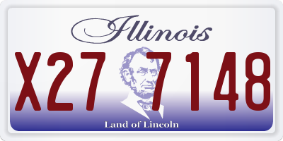 IL license plate X277148
