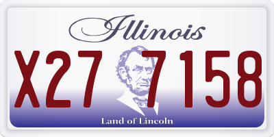 IL license plate X277158