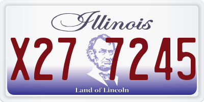 IL license plate X277245