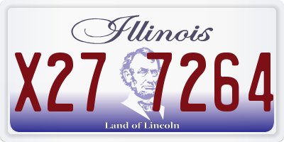 IL license plate X277264