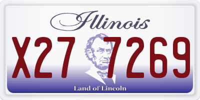 IL license plate X277269