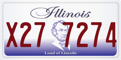 IL license plate X277274