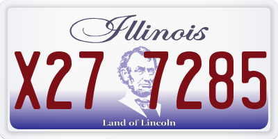 IL license plate X277285