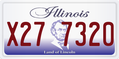 IL license plate X277320