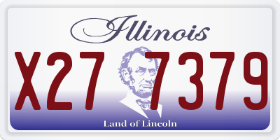 IL license plate X277379