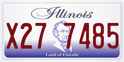 IL license plate X277485