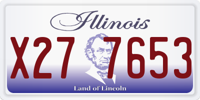 IL license plate X277653