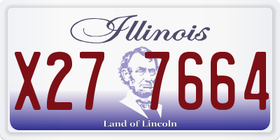 IL license plate X277664