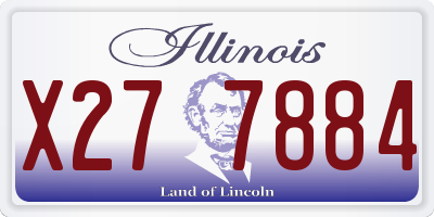 IL license plate X277884