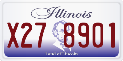 IL license plate X278901