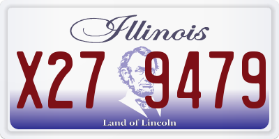 IL license plate X279479