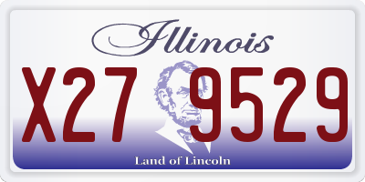 IL license plate X279529