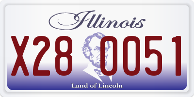 IL license plate X280051
