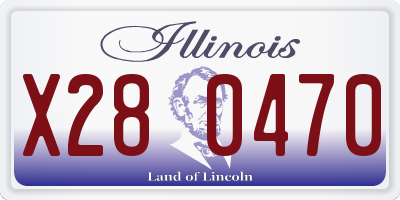 IL license plate X280470