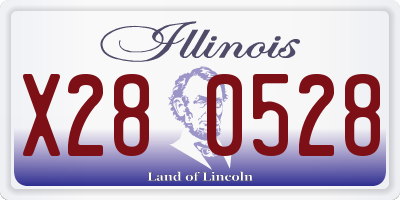 IL license plate X280528