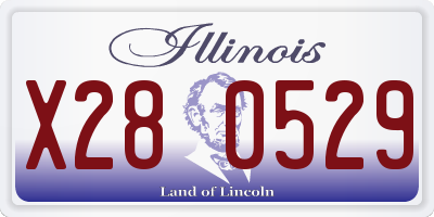 IL license plate X280529