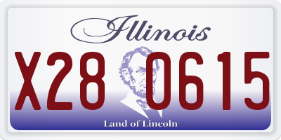 IL license plate X280615
