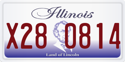IL license plate X280814