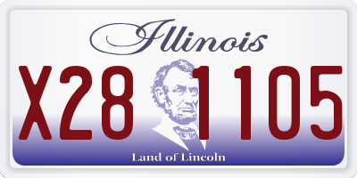 IL license plate X281105