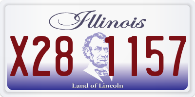IL license plate X281157