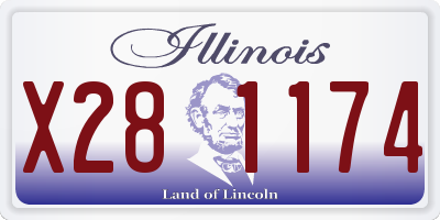 IL license plate X281174