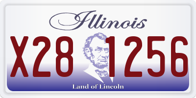 IL license plate X281256
